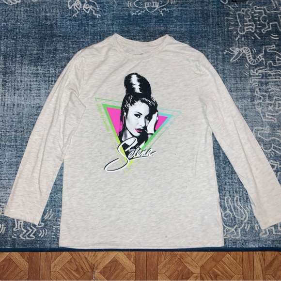 Official Selena Girls Long Sleeve Shirt Size XL Tejano 1980s Style - Picture 1 of 3